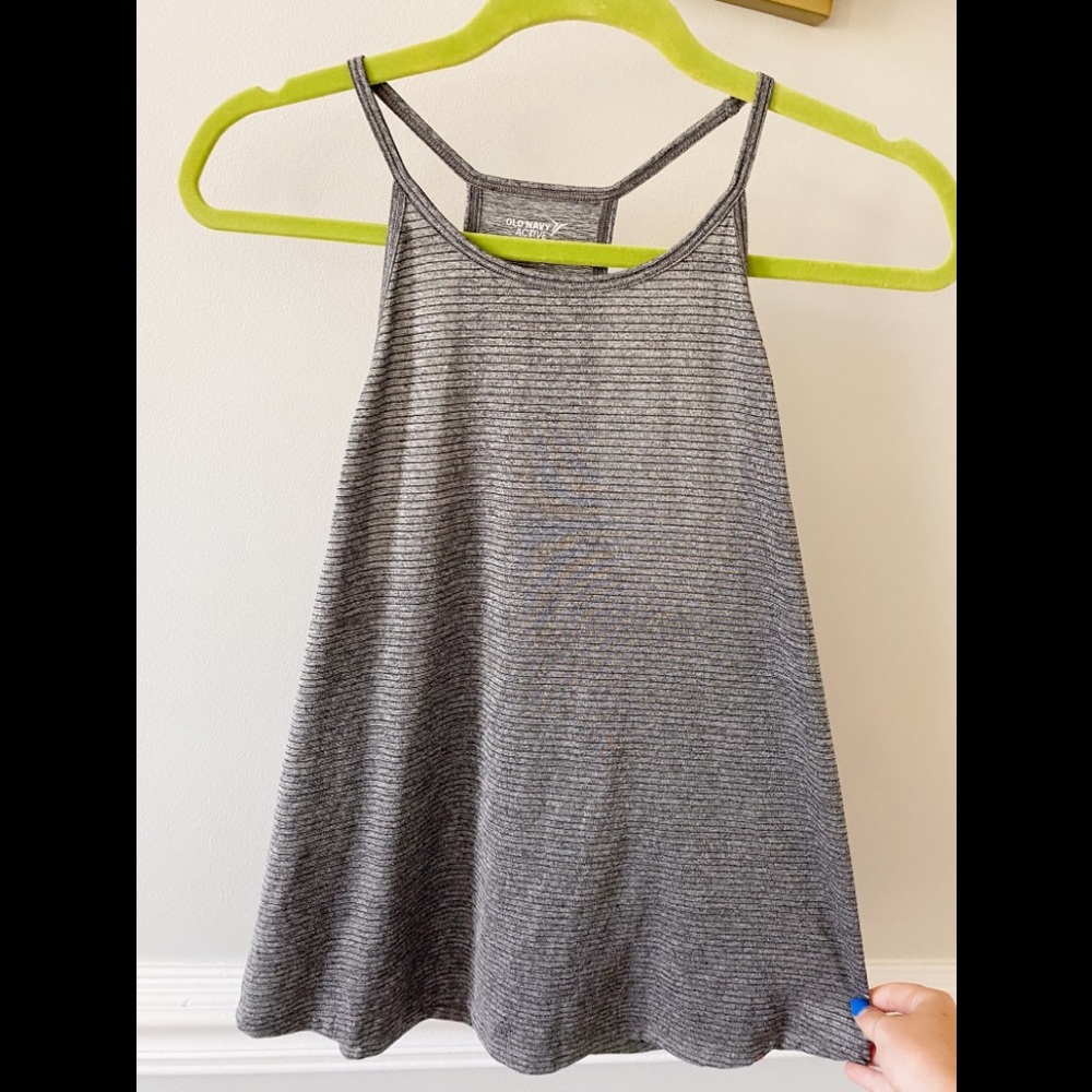 Old Navy striped workout tank top